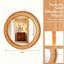 Miroir mural rond en rotin