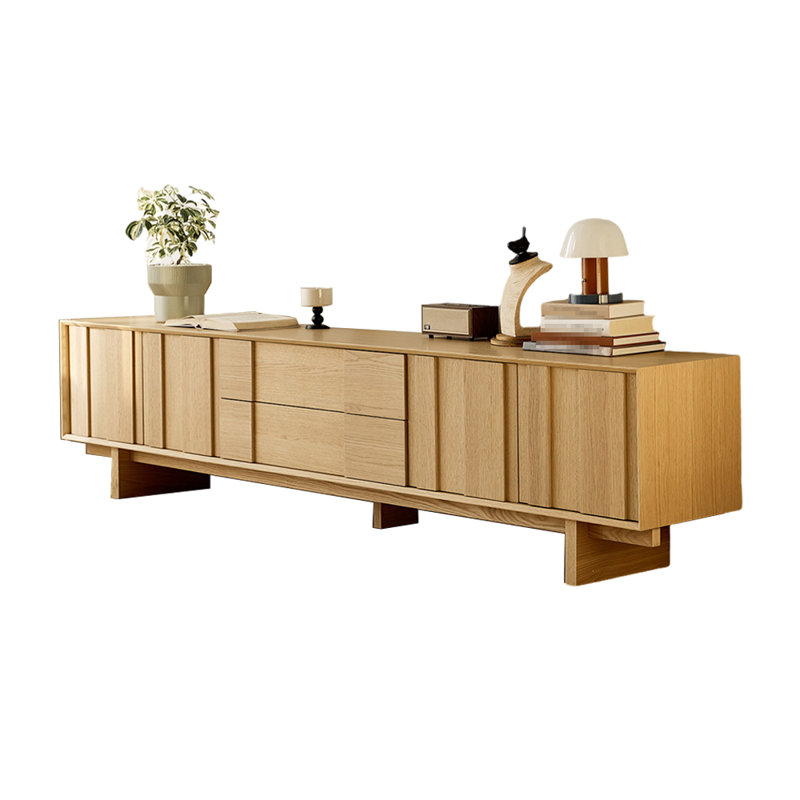 Meuble télé de style rétro, Bois robuste
