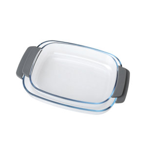 Pyrex Borosilicate Clear Rectangle Baking Tray - Glass 12 X 10