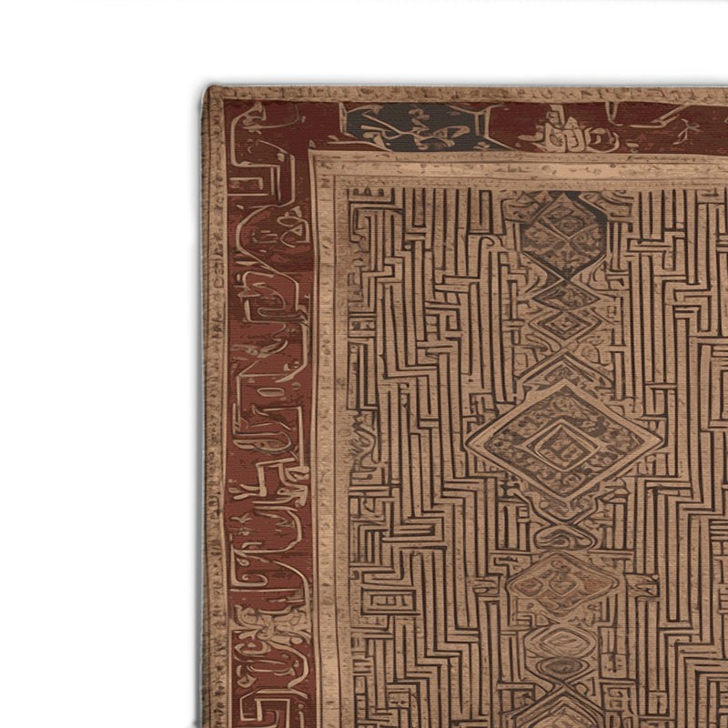 ArtDeco Brown Indoor and Outdoor Area Rug, Rectangle 8' x 10'