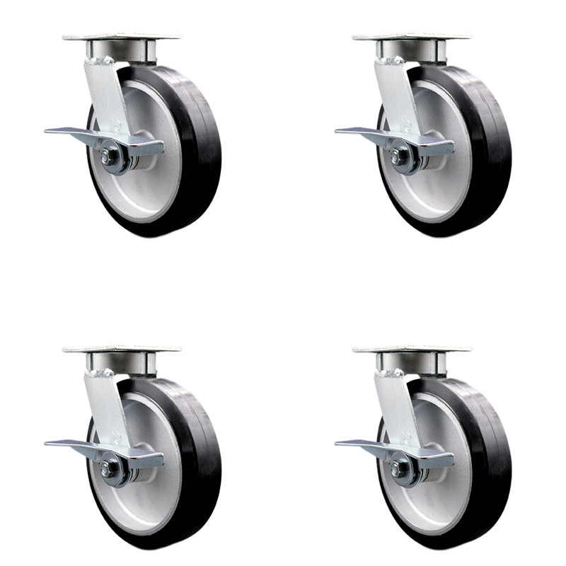 Roulettes en aluminium Kingpinless