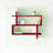 Modern Wall Shelf, 27.6 x 25.8 x 8.7 inches | 100% Melamine Coated Particle Board, Thickness: 0.7 inches | Numerous Shelves, Wall-Mountable Design | Perfect for Scandinavian Home Decor, Stylish and Functional Storage Solution-220986791