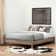 Munich Queen Platform Bed on Legs - Rustic Style Weathered Oak