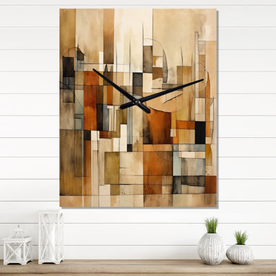 Jalees - Horloge murale abstraite Mid-Century