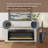 44 Inch In Wall Recessed  Electric Fireplace With Remote And Multi Color Flame & Emberbed, LED Light Heater