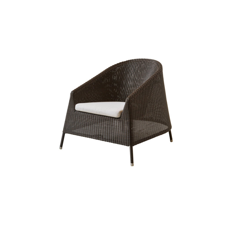 Kingston Armchair with Cushion, Mocca, Black