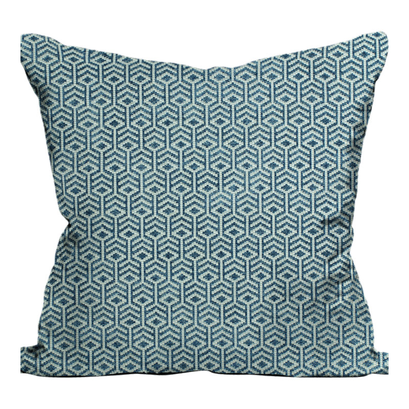Axial Square Pillow Cover & Insert, Blue