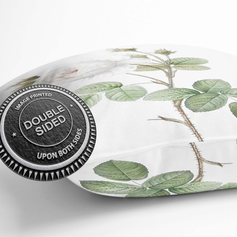 Floral Square Throw Cushion, 55cm H x 55cm W x 20cm D