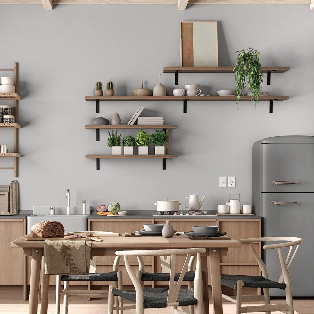 Iron Shelf Brackets (Set of 4) 17 Stories