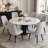 Faux Leather Upholstered Solid Back Side Chair-2058058657