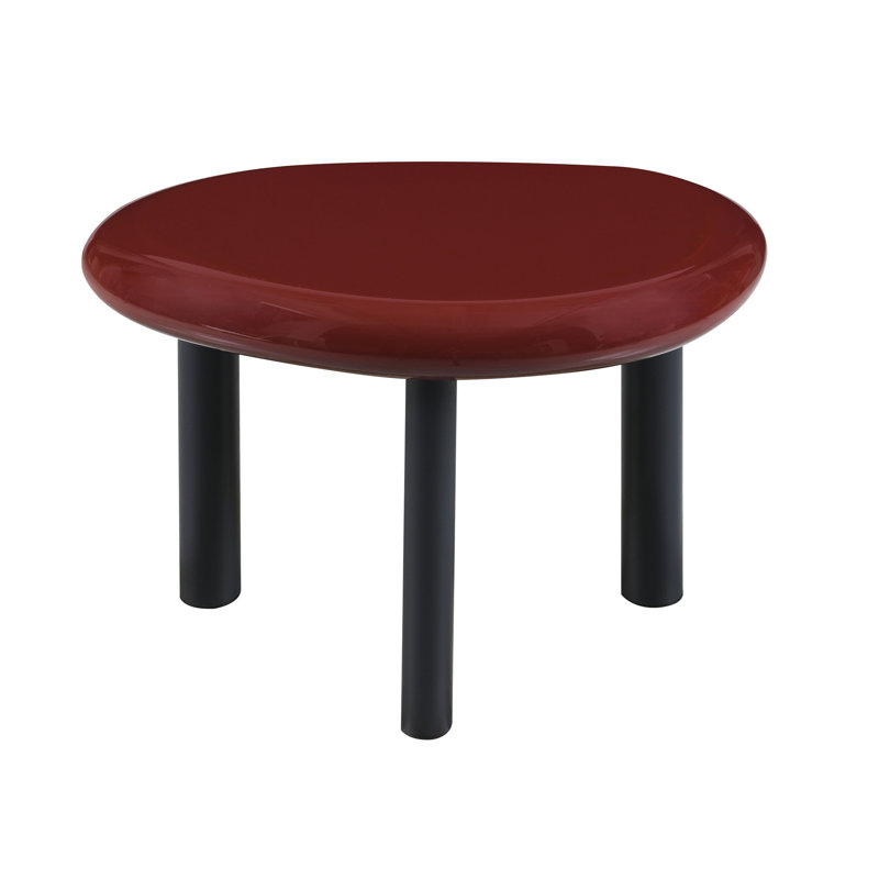 Red High Gloss End Table