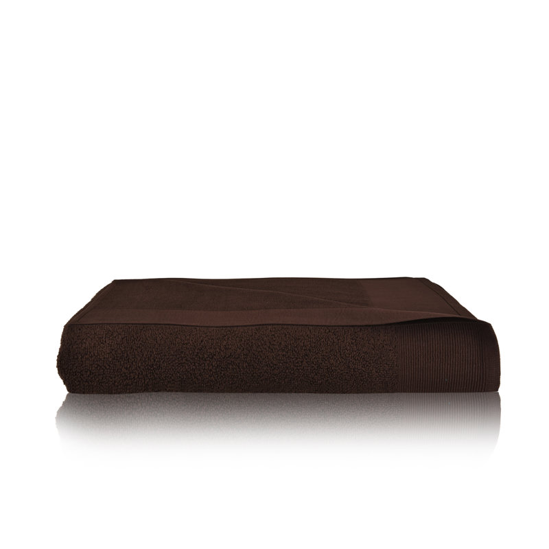 Harbin Cotton Plush Bath Sheet, Chocolate