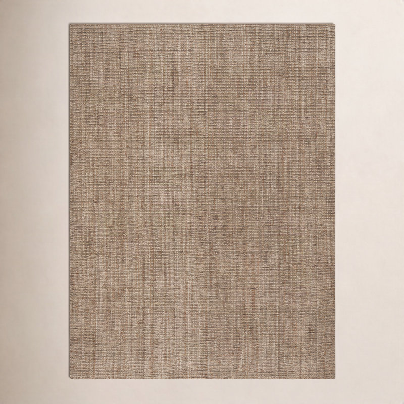 Tapis en jute naturel/gris Alda, Rectangle 8 pi x 10 pi
