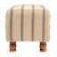 Banc rectangulaire en coton et acacia Sullivan