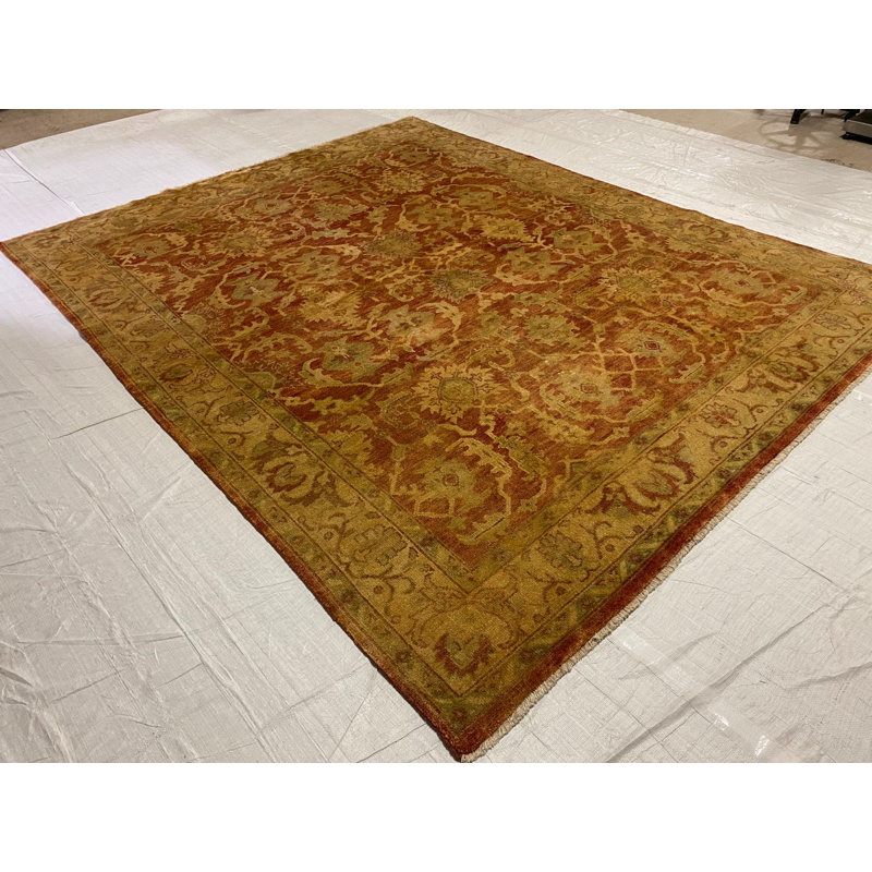 Tapis rétro rétro Oushak, Rectangle 8 pi x 10 pi