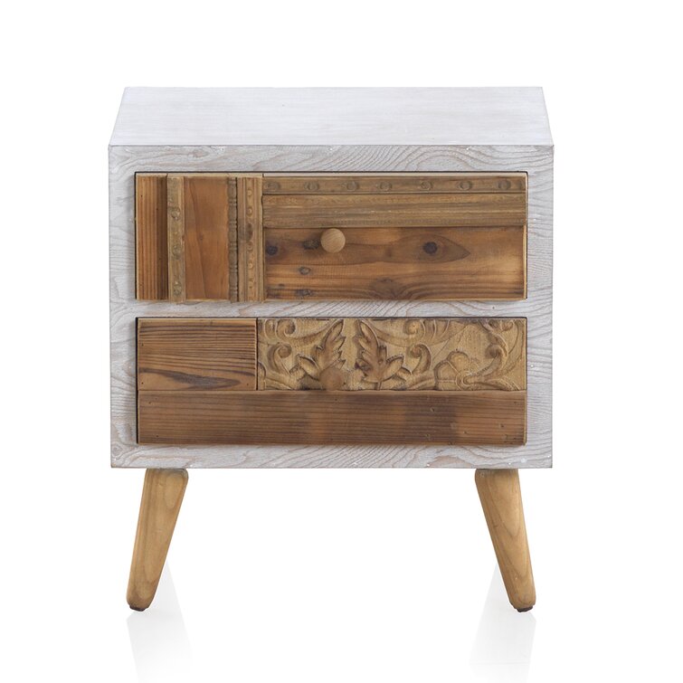 World Menagerie Weiss Solid Wood Bedside Table | Wayfair.co.uk