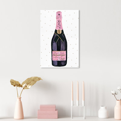 Love Champagne and Stars - Painting