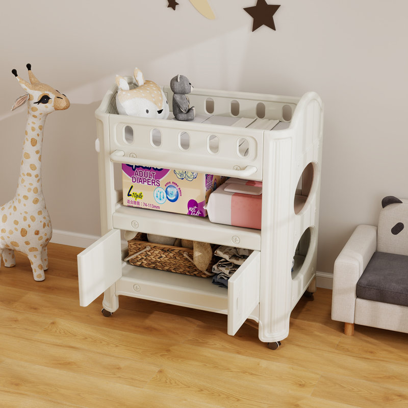 Baby Diaper Changing Table With Wheels
