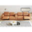 Upholstered 37.51 " Leather Reclining Sectional