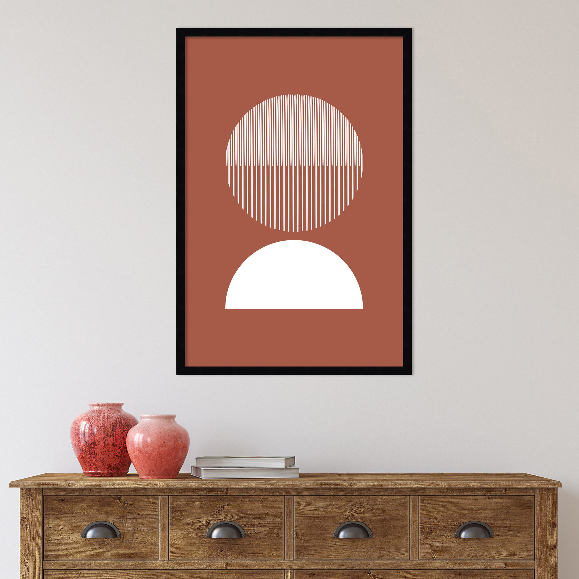 Mid 41 By Jacob Goossen, 33" H x 23" W x 1" D, Black