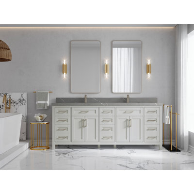 Ensemble de meuble-lavabo double 84 po Huntwood