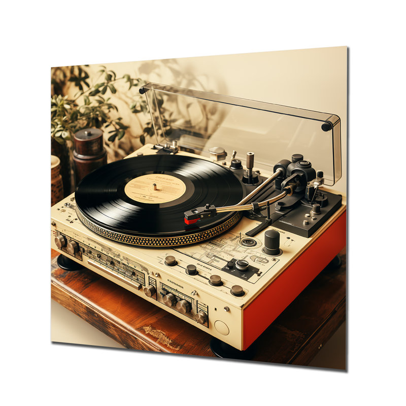 Art mural rétro en vinyle - Melody III, H 29 po x l 29 po