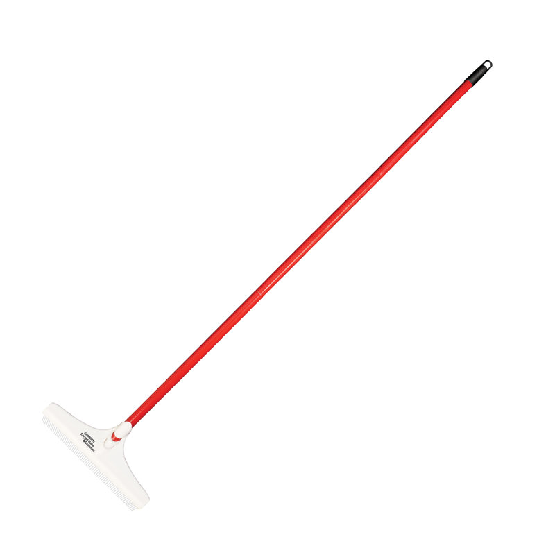 ROBERTS 12" Carpet Rake And Groomer With 51" Handle