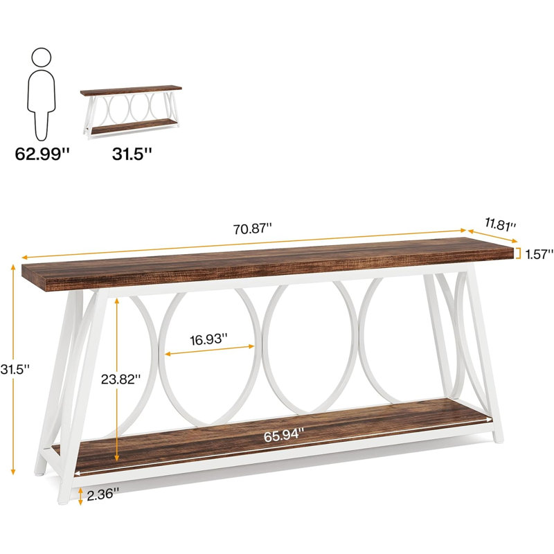 70.9 inch Extra Long Console Table