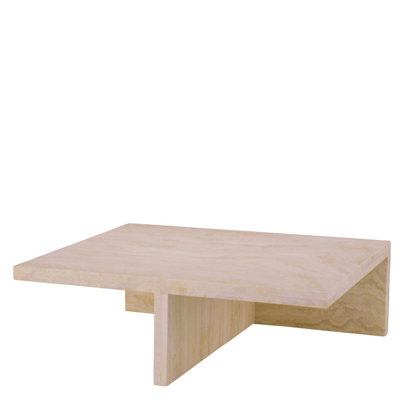 Amara Single Coffee Table, 9.25" H x 27.56" L x 23.62" W