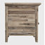 Table de bout en bois massif Knorr avec rangement et prises intégrées-1384326867