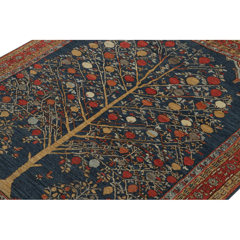 Hand Knotted Wool Area Rug
