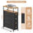 Narrow Dresser with Charging Station White Dresser with 4 Drawer Slim Chest of Drawer Bathroom-1274893496