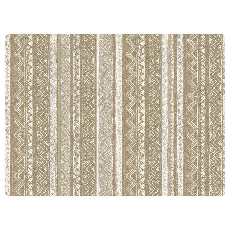 Kamarah 35 in. x 47 in. 9 to 5 Desk Chair Mat, Khaki