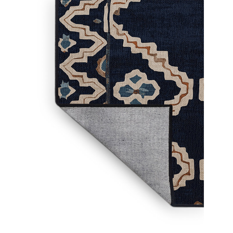 Machine Washable Gray Area Rug, Square 6'