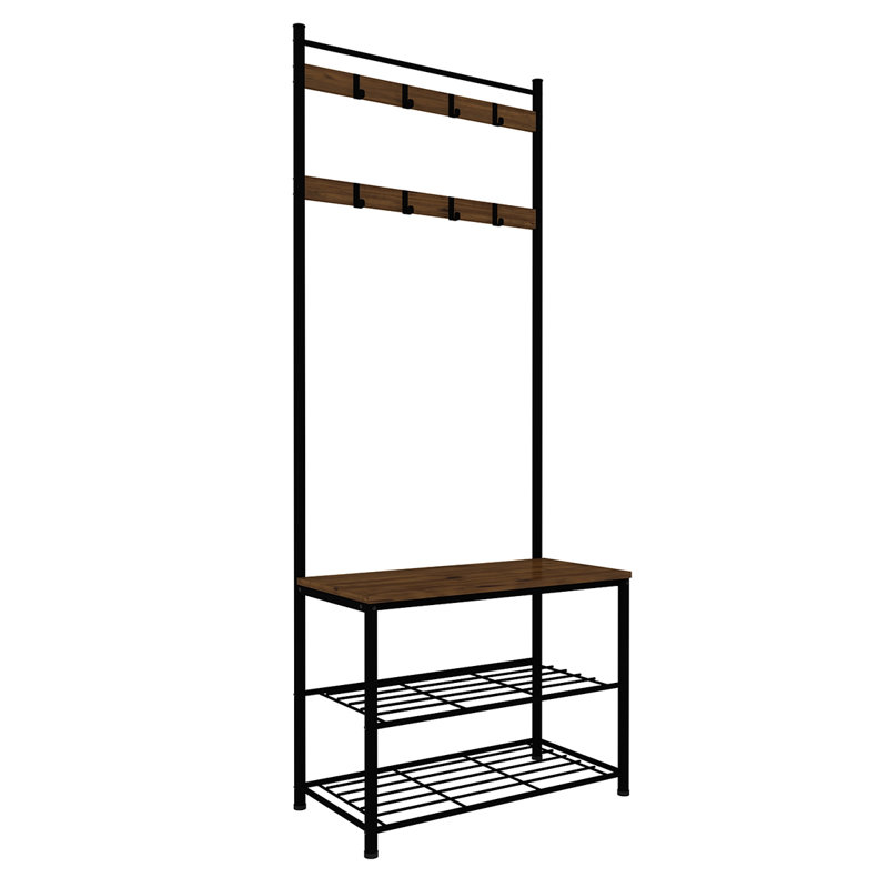 Lafontaine Hall Tree 70cm Wide with Shoe Storage