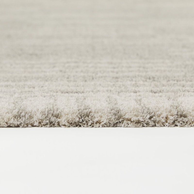 Wyoming Grey Distressed Modern Stripe Area Rug, Rectangle 5'3" x 7'