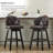 Aadhvika Upholstered BarStools with Solid Wood Frame-104100028-121080780