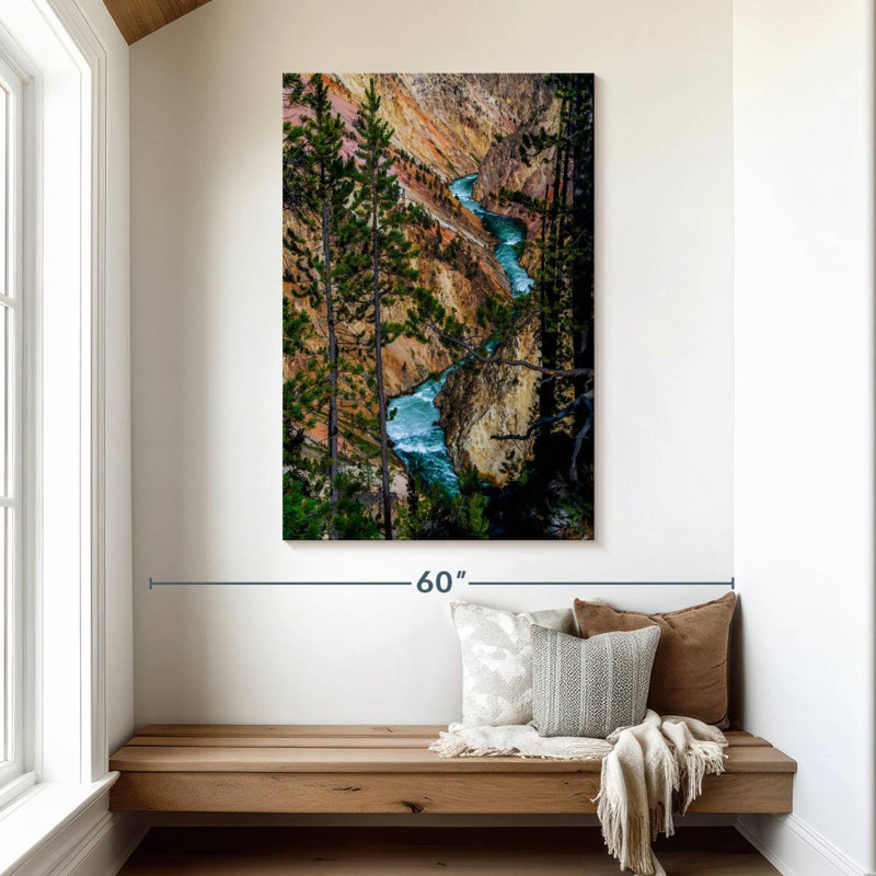 Alvord Yellowstone River Rapids, H 48 po x l 32 po