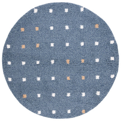 Calico Shag Performance Polka Dots Rug