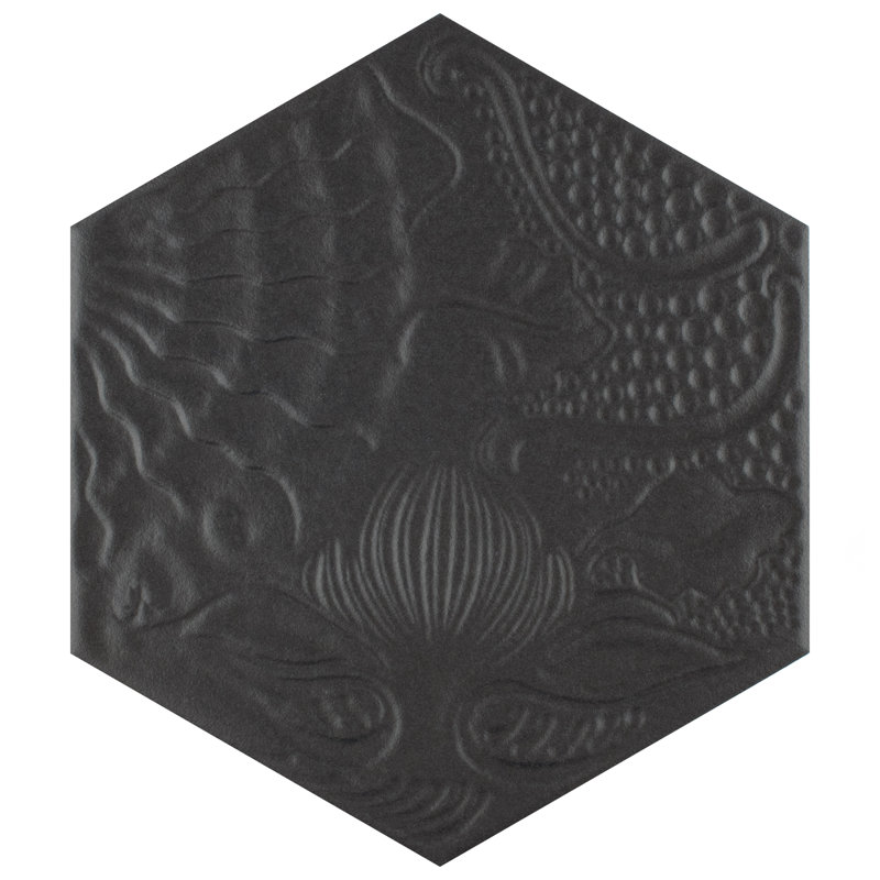 Gaudi Hex 9" x 10" Porcelain Patterned Wall & Floor Tile