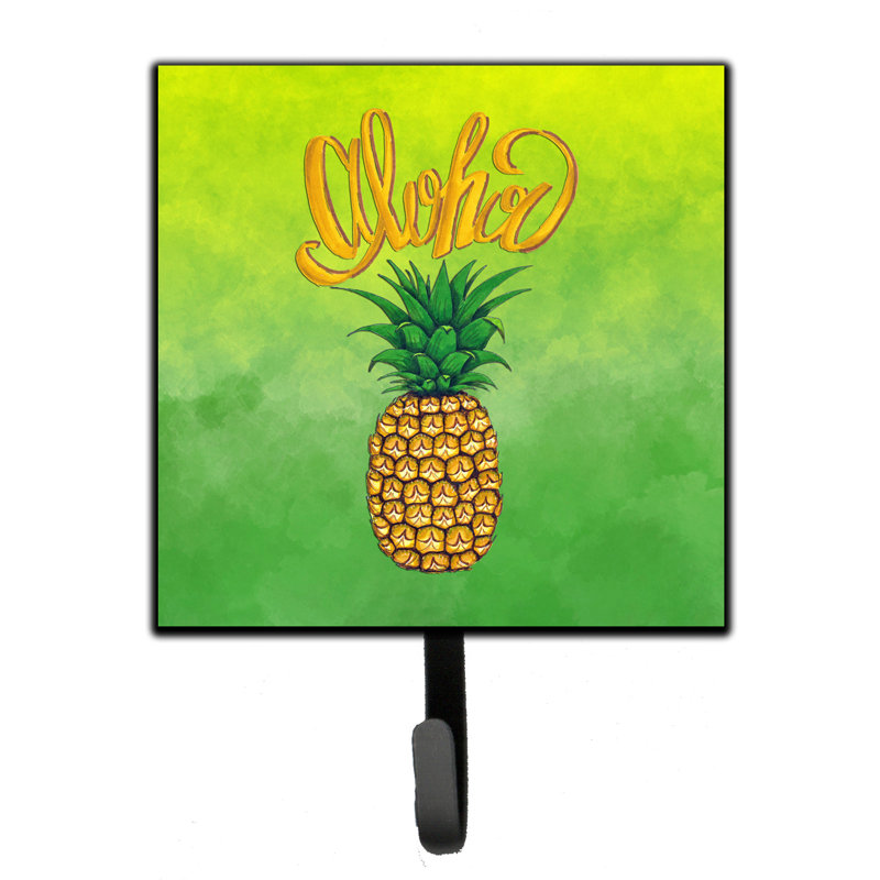 Organisateur de clés murales aloha ananas welcome avec crochets clés Bloomsdale