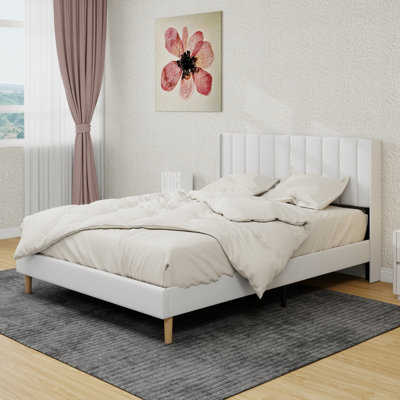 Structure de lit plateforme tapissier