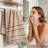 Soft Absorbent Quick Dry Face Towel, Lint Free Hand Towel And Facial Washcloth For Daily Home Use, 13.4x27.6in Brown-1317799361