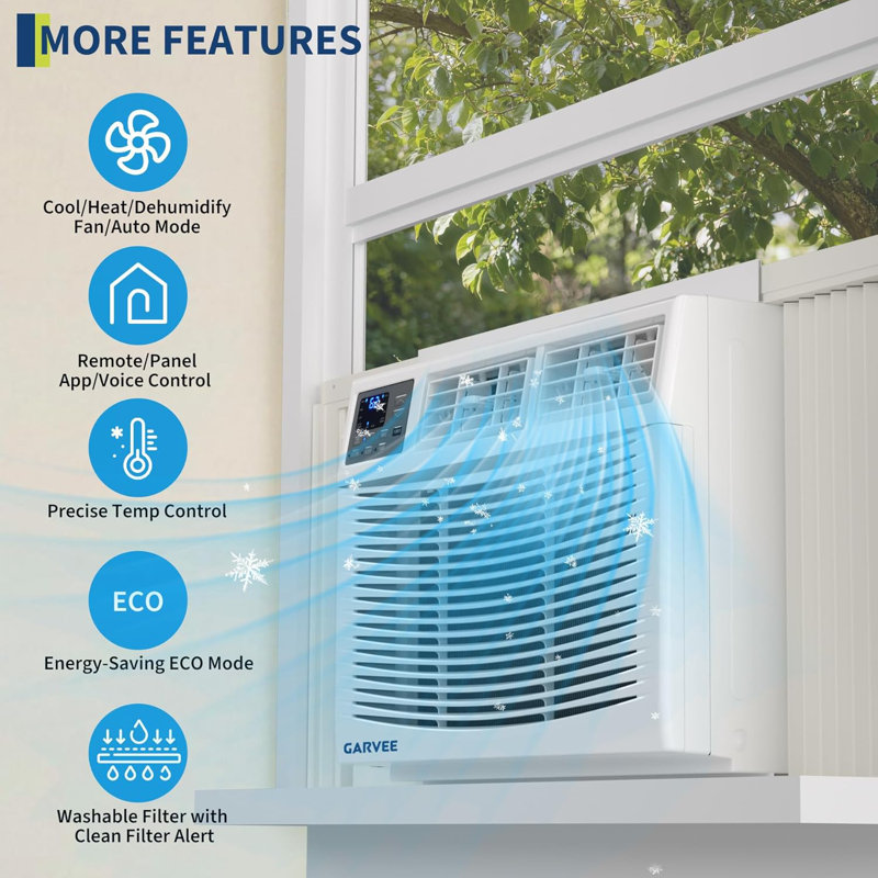 Thermopompe pour climatiseur de fenêtre, 8 000 BTU