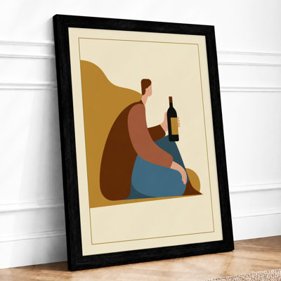 Solitary Reflection Modern - Framed Print