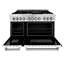 ZLINE 48 po 6,0 pieds cubes Cuisinière à double combustible avec plaque de cuisson à gaz 7 brûleurs et 2 fours électriques Legacy-50099949