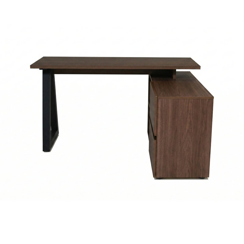 Belfield C 140 Writing Desk, Walnut/Black