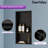 13" W x 25" H Double Shower Niche, No Tile Required with Drainage Slope, Matte Black Recessed Shelf