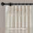 Emery Ivory Linen Blend Light Filtering 40x90" Curtain Panel Pair-119811052-119811053