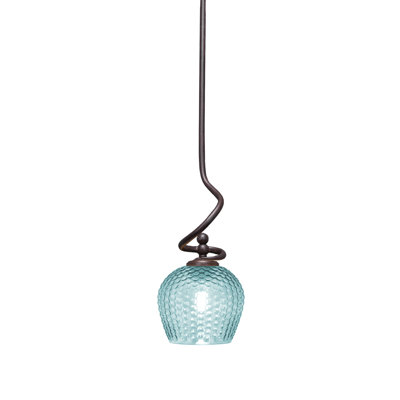 Mini-luminaire suspendu suspendu en verre Sheffield